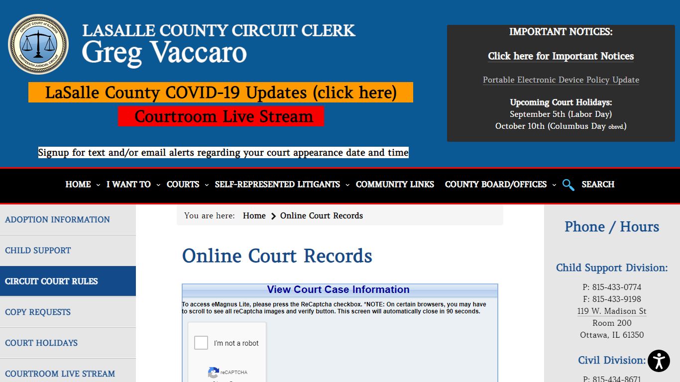 Online Court Records - LaSalle County Circuit Clerk